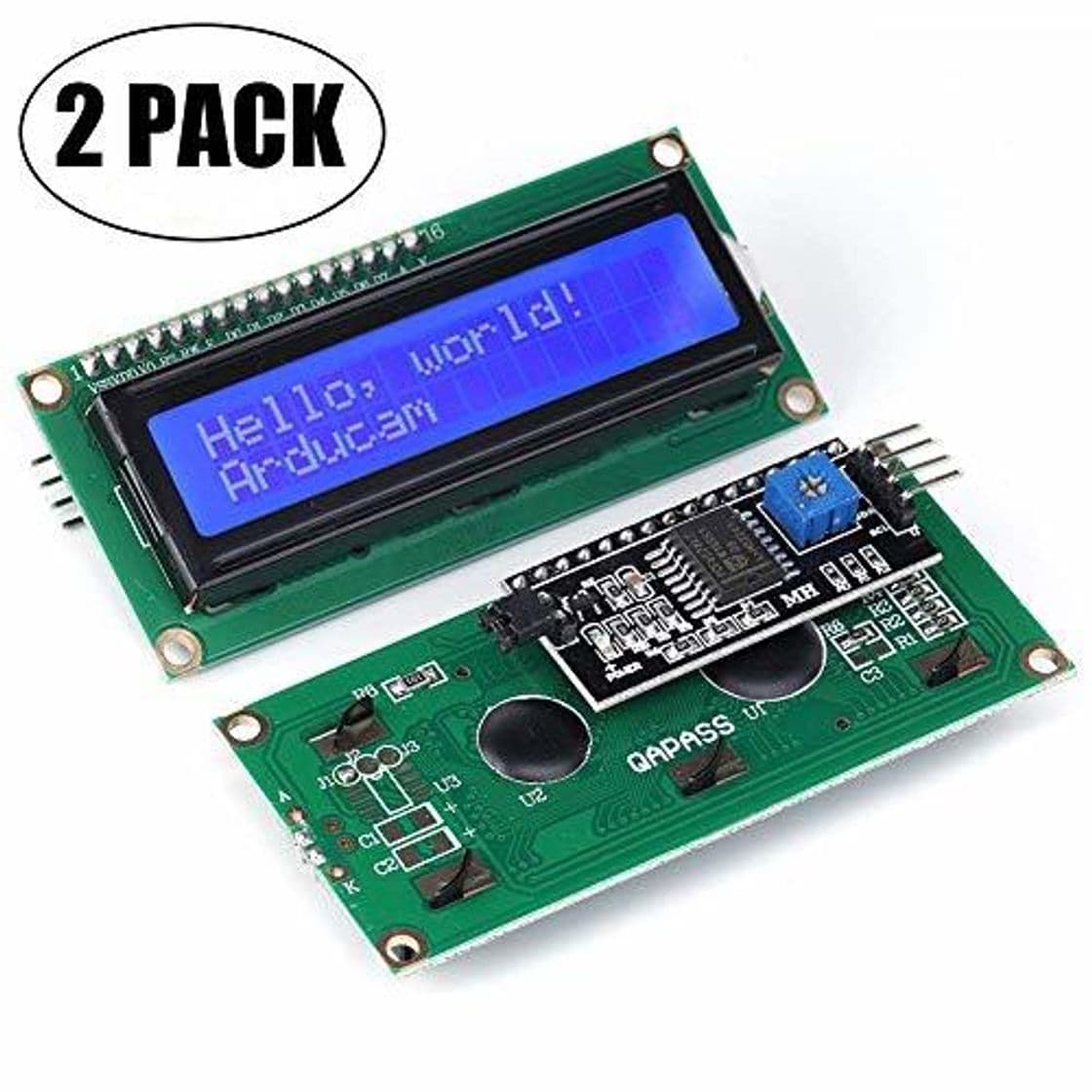 Electronic iHaospace 16x2 1602 LCD Display Screen Blue