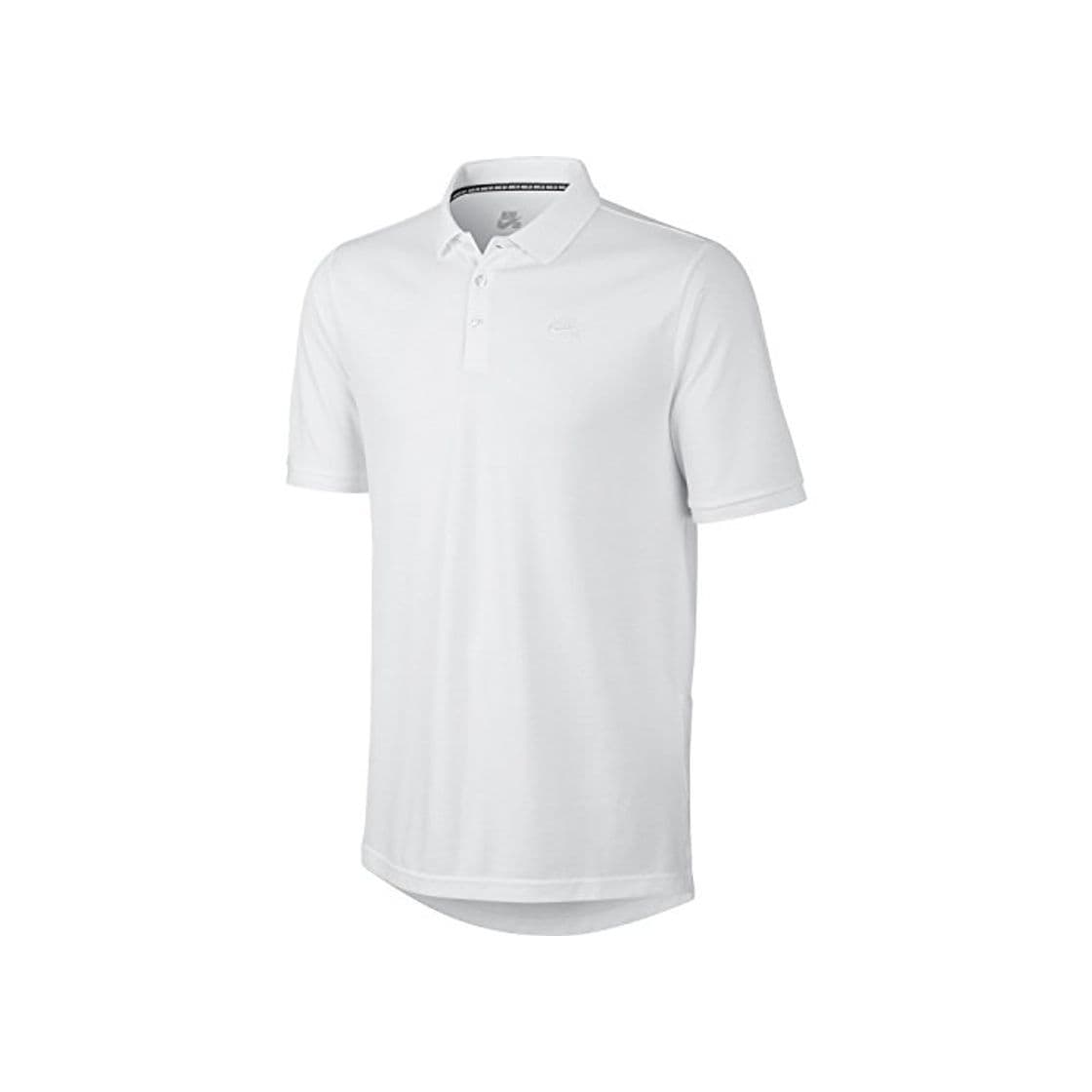 Fashion NIKE SB DRI-Fit Pique SS Polo Manga Corta, Hombre, Blanco