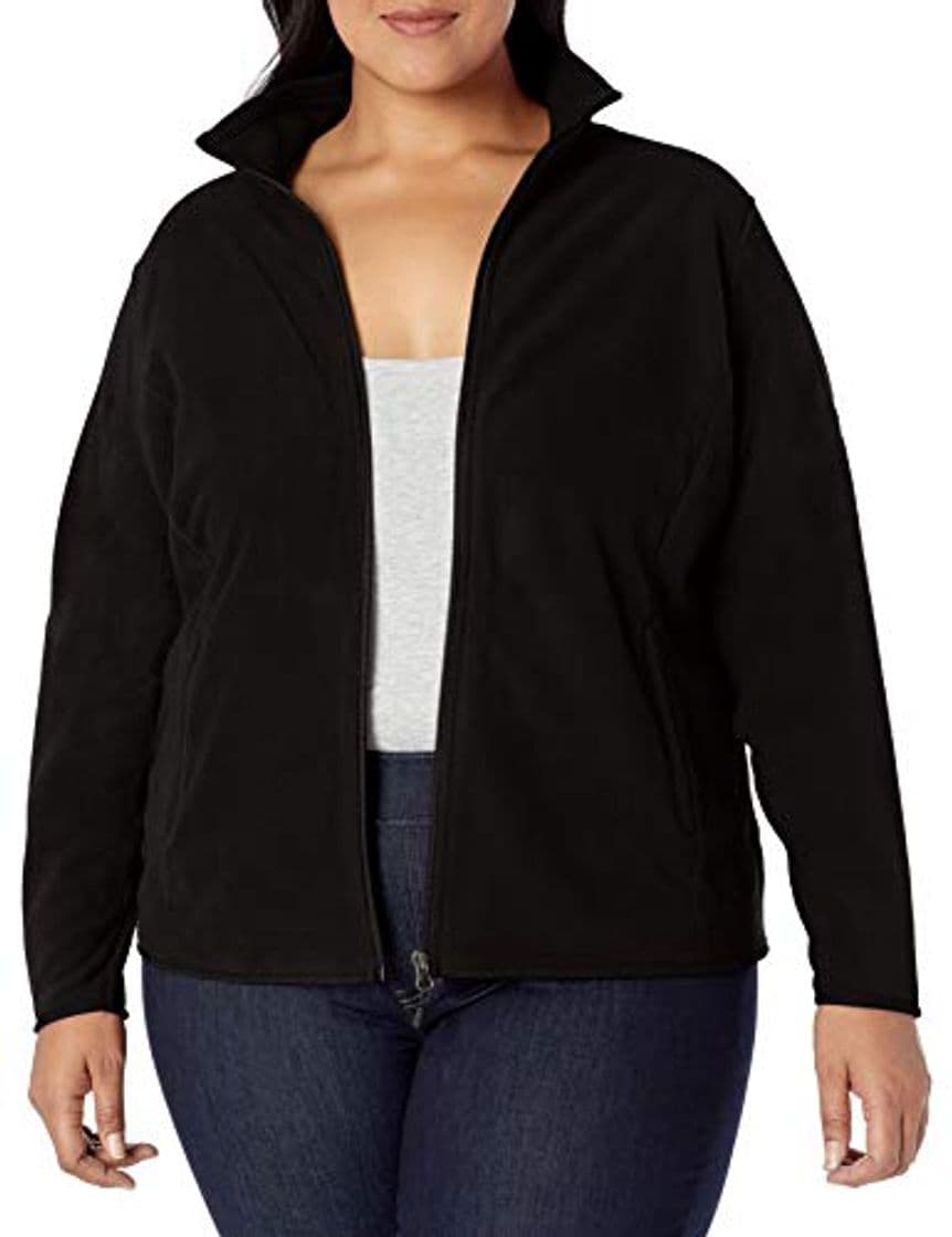 Producto Amazon Essentials Plus Size Full-Zip Polar Fleece Jacket Outerwear-Jackets, Negro, US XXL