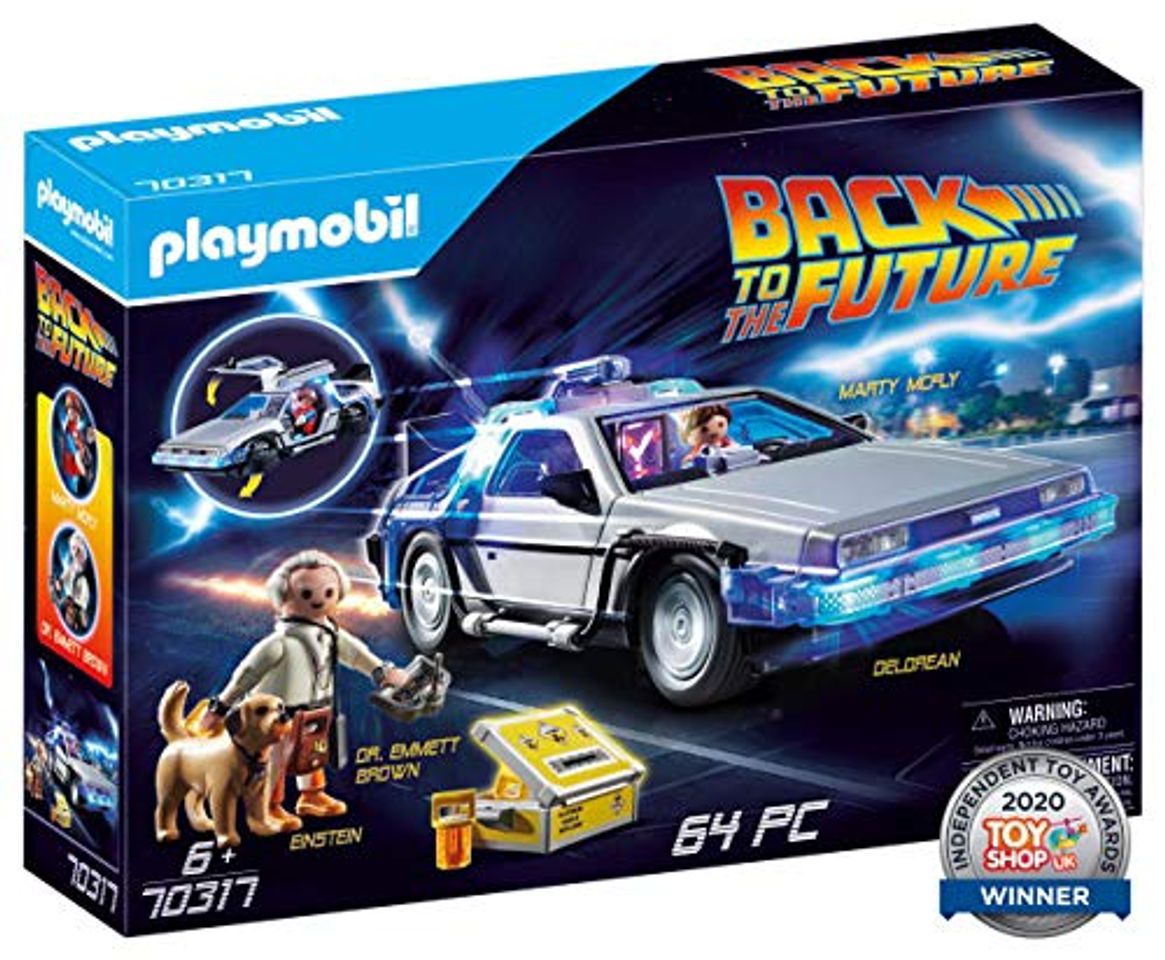 Producto PLAYMOBIL- Back to The Future Delorean con Efectos de Luz, A Partir