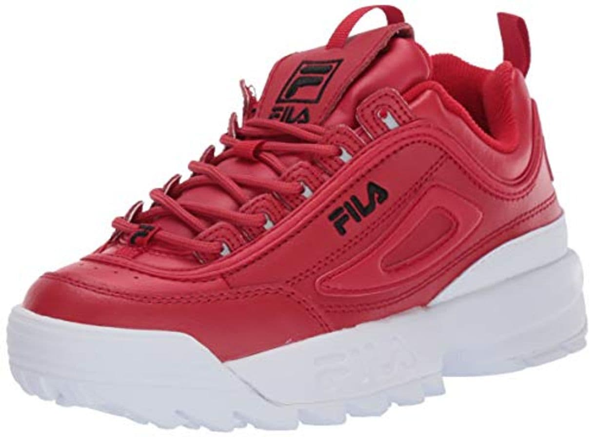 Moda Fila Disruptor II - Zapatillas deportivas para mujer, Rojo