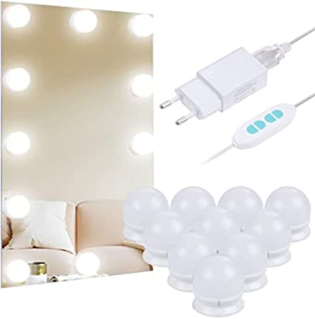 Fashion Luces LED kit de espejo 10 bombillas regulables