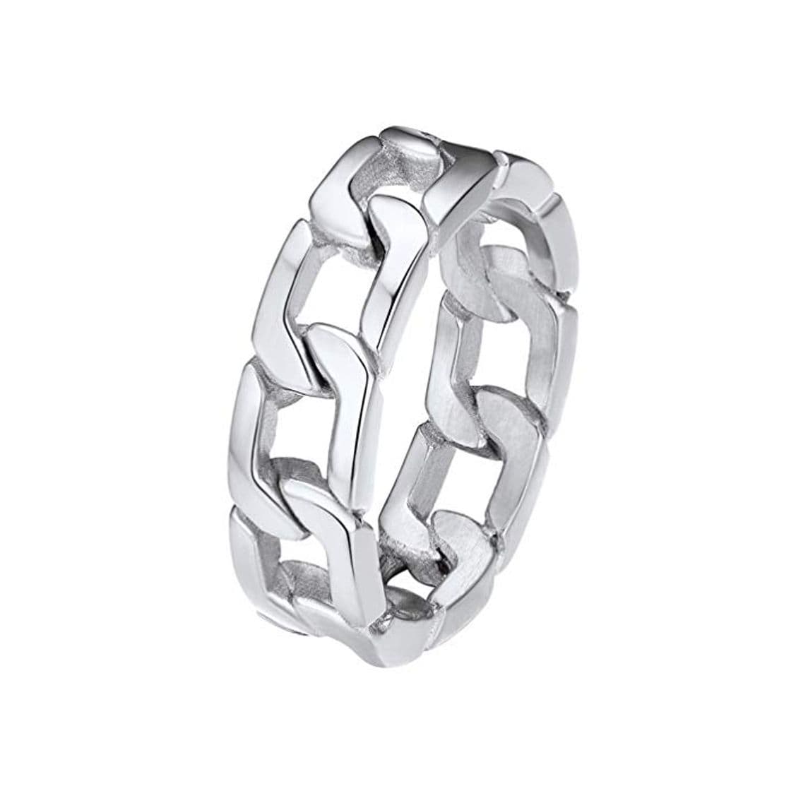 Moda PROSTEEL Anillo Cadena Cuba Chain Hiphop Estilo Regalo para Hombre Cubana Cadena eslabones