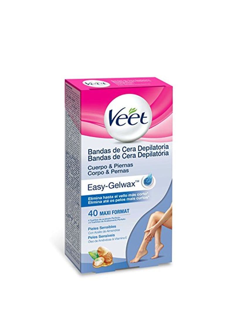 Belleza Veet Bandas de Cera Depilatoria -Easy Gelwax