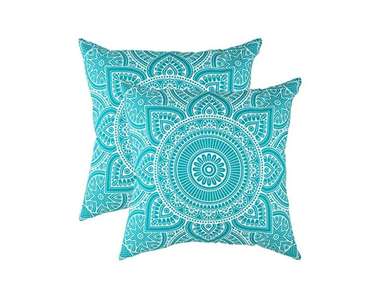 Product TreeWool - Pack de 2 - Mandala Acento Decorativo Fundas de cojín,