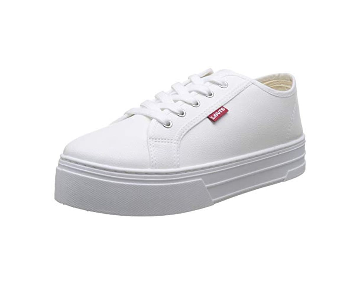 Fashion Levi's Tijuana, Zapatillas para Mujer, Blanco