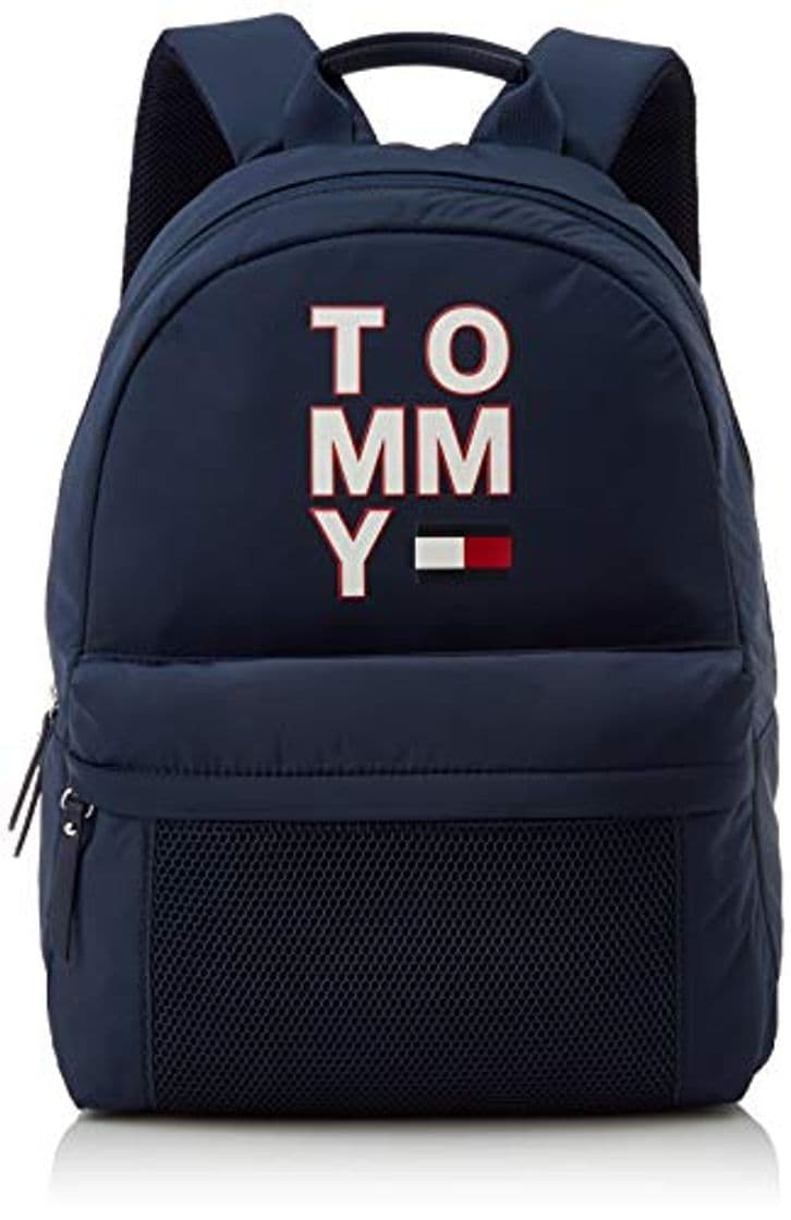 Moda Tommy Hilfiger - Th Kids Backpack, Bolso Unisex Niños, Negro