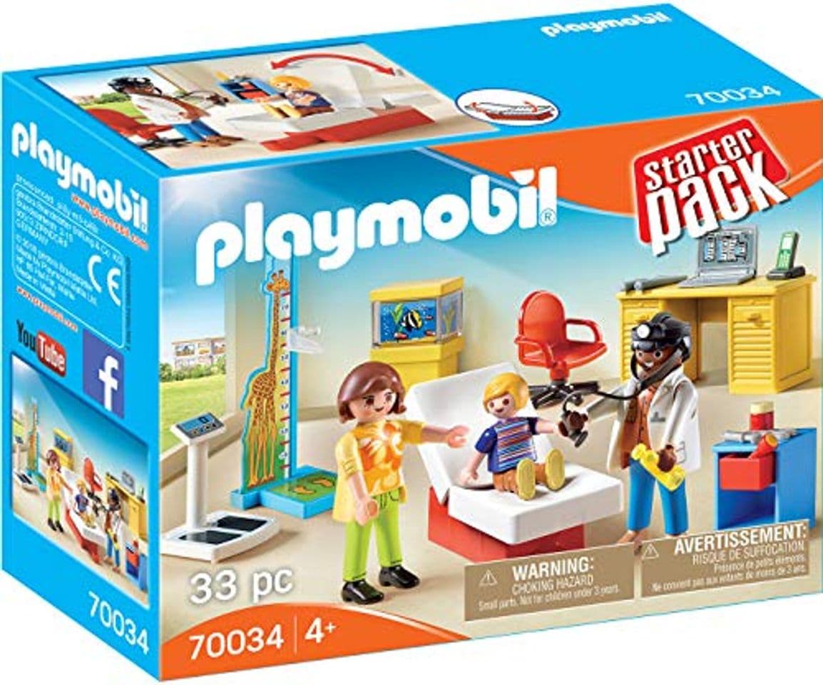 Producto PLAYMOBIL PLAYMOBIL-70034 Starterpack Consulta pediatra, Multicolor