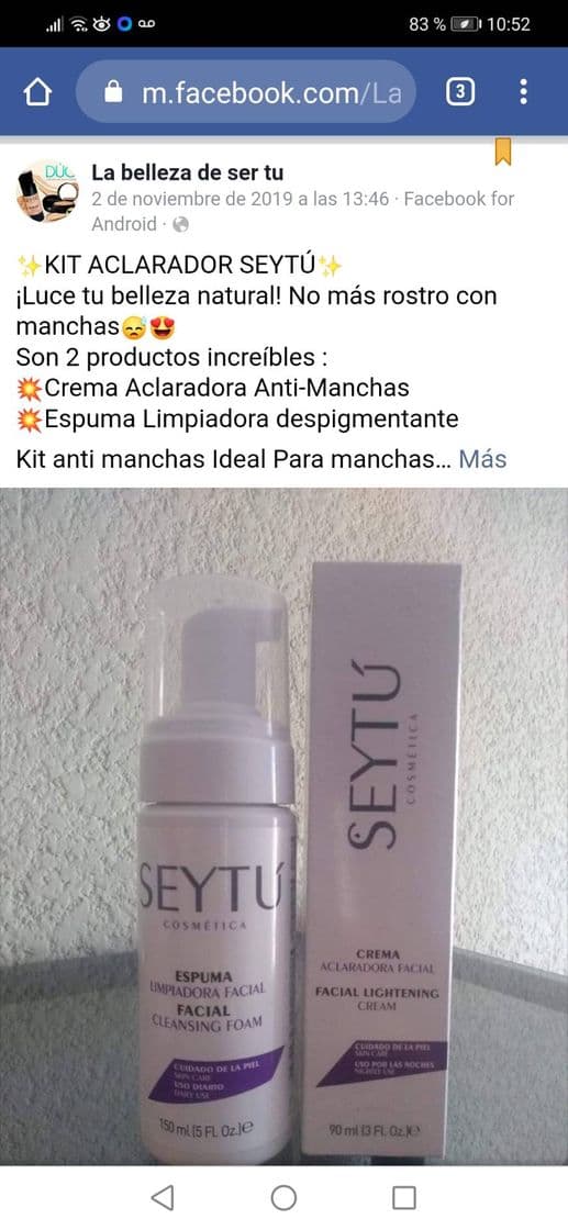 Producto Productos de belleza 