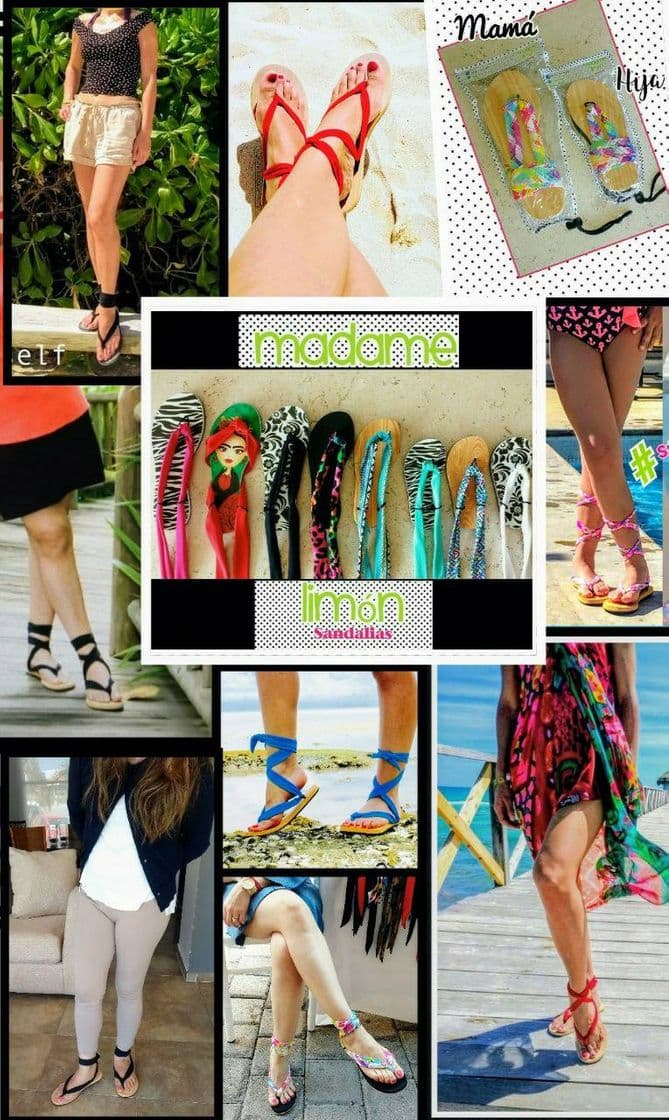 Moda Sandalias con cintas intercambiables madame limon