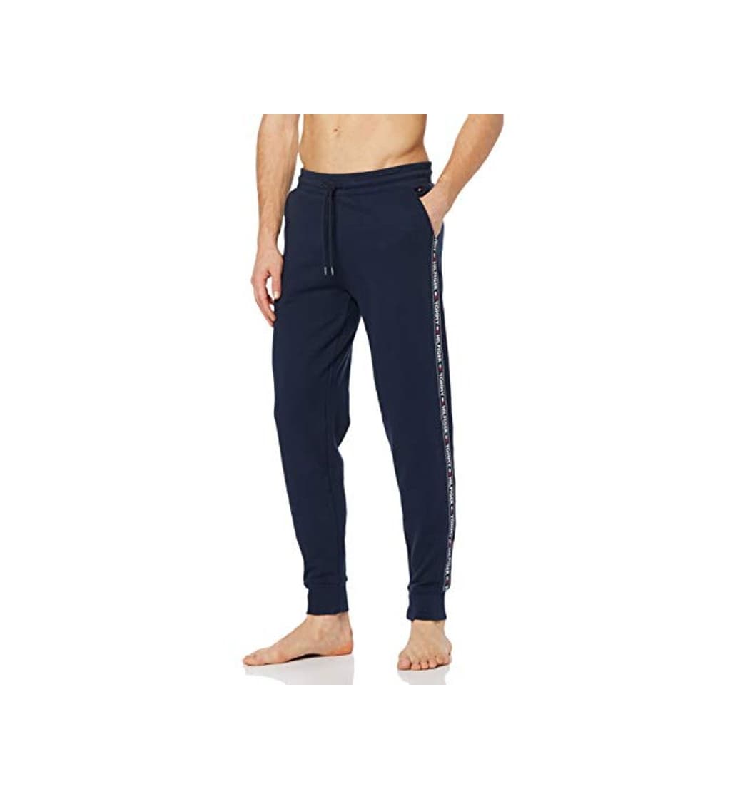 Fashion Tommy Hilfiger Repeat Logo Tape Joggers Pantalones Deportivos, Azul