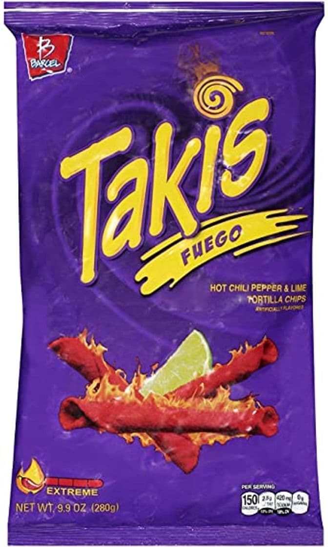 Product BARCEL Takis Fuego - Tortilla Chips - Papitas de Maíz Sabor Chile