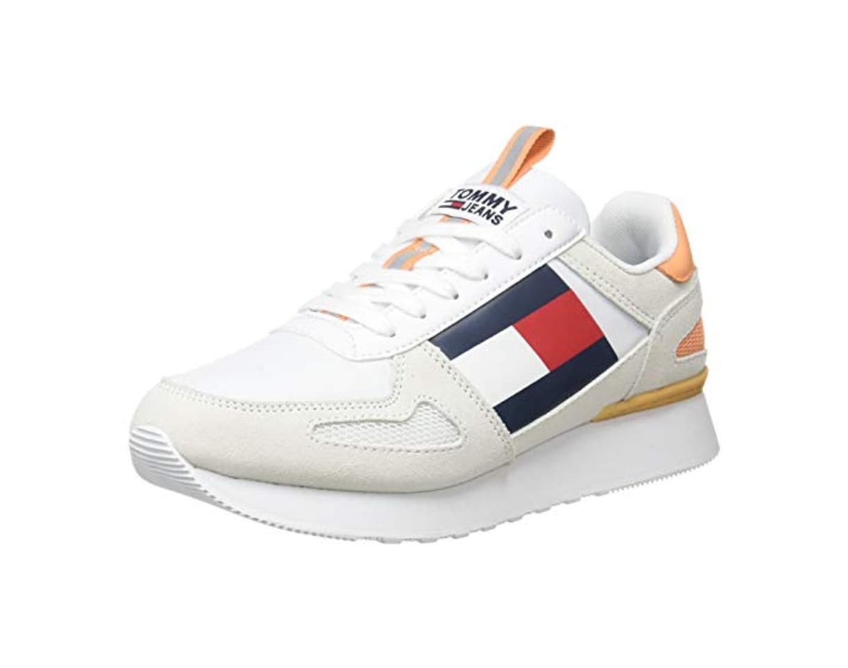 Moda Tommy Hilfiger Wmns Lifestyle Runner, Zapatillas para Mujer, Blanco