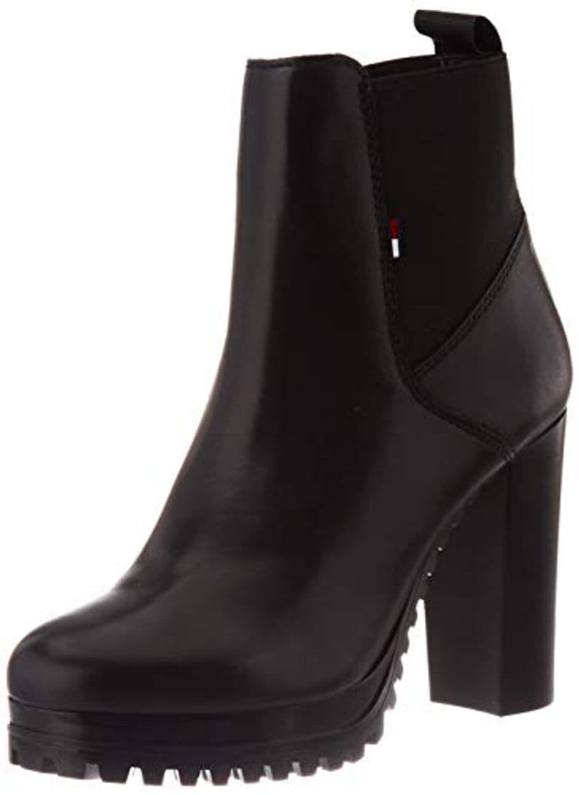 Moda Tommy Hilfiger Clarisa 14a, Botas Cortas al Tobillo para Mujer, Negro, 36