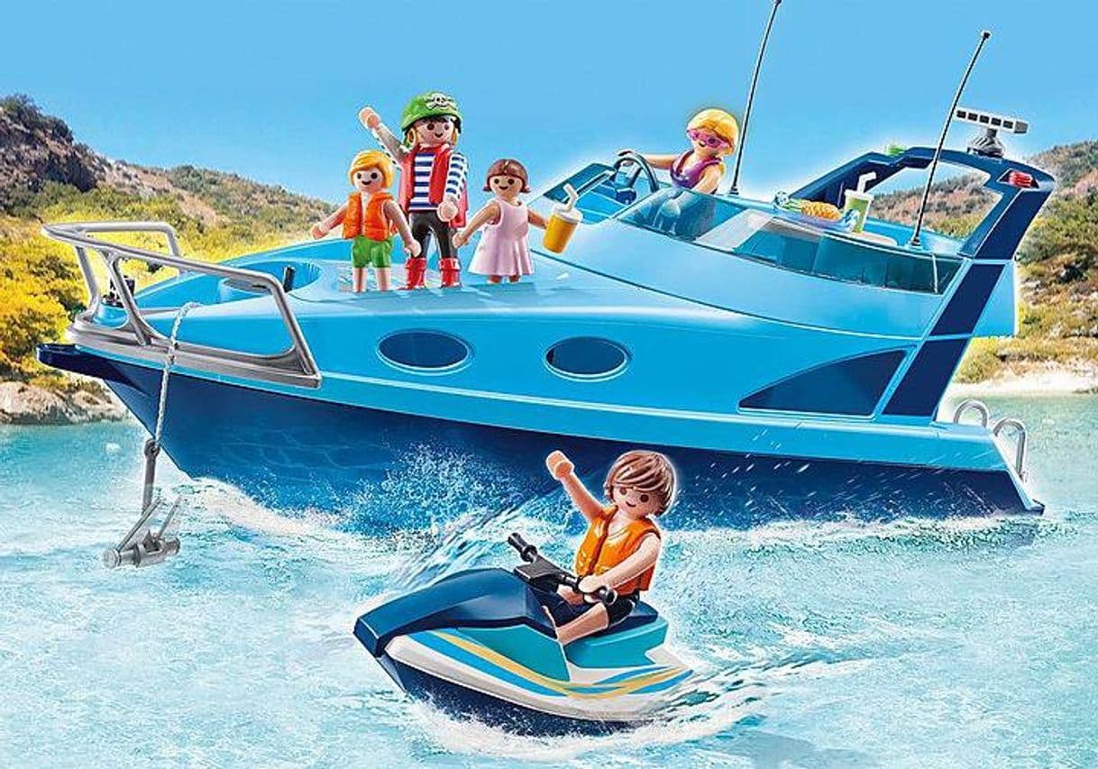 Moda PLAYMOBIL. Yate con moto de agua. 