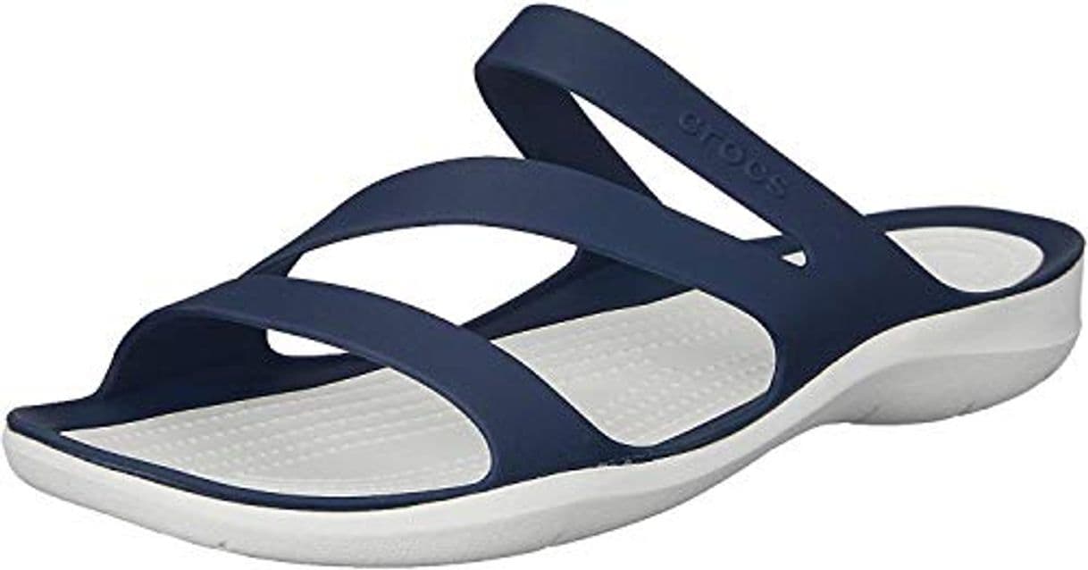 Fashion Crocs Swiftwater Sandal Women, Sandalias con Punta Abierta para Mujer, Azul