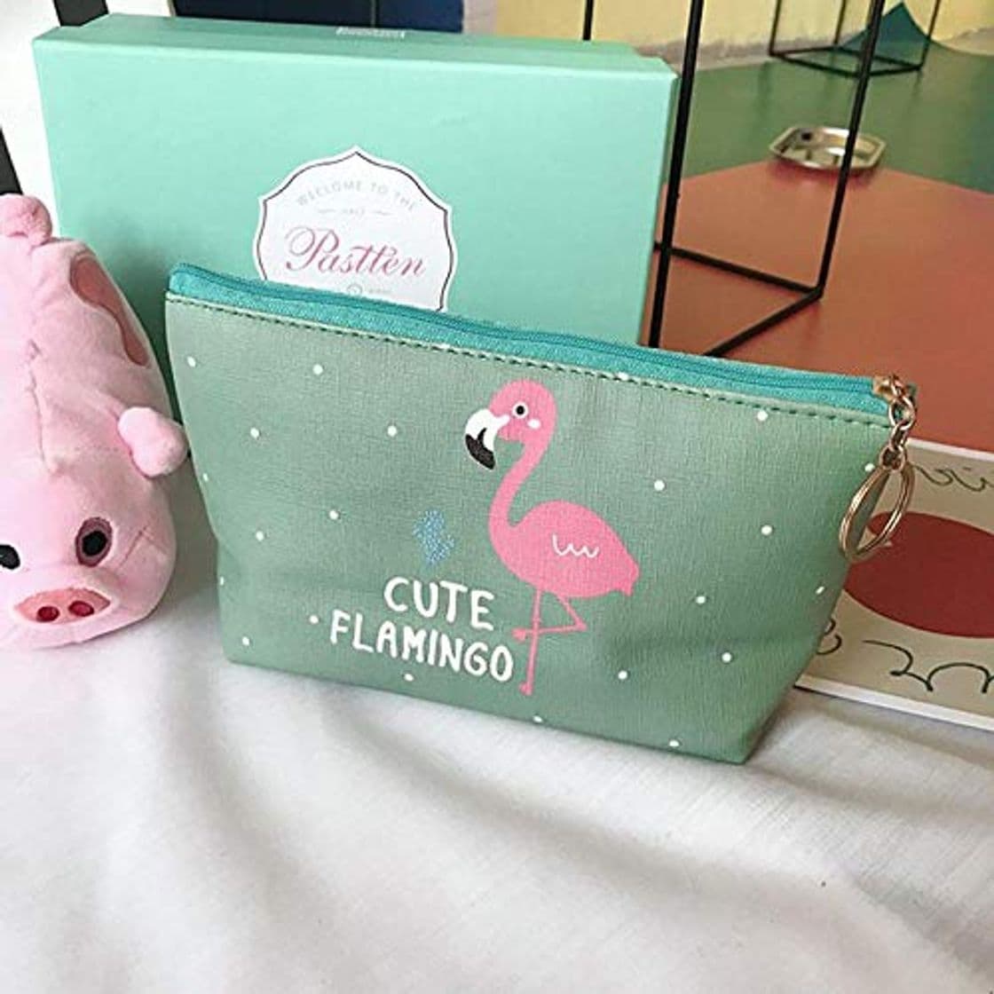 Fashion Bolso de Cosméticos Bolsas de Aseo Moda Flamingo Cosmetic Bag Women Cute Make Up Bag Travel Impermeable   Bolsa de Almacenamiento portátil Organizador Bolsa de Maquillaje Bolsa de