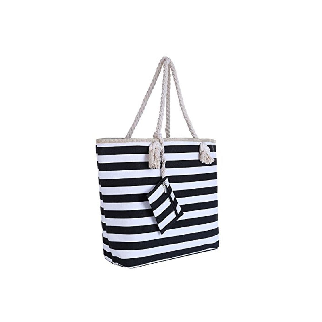 Fashion Bolsa de Playa Grande con Cremallera 58 x 38 x 18 cm