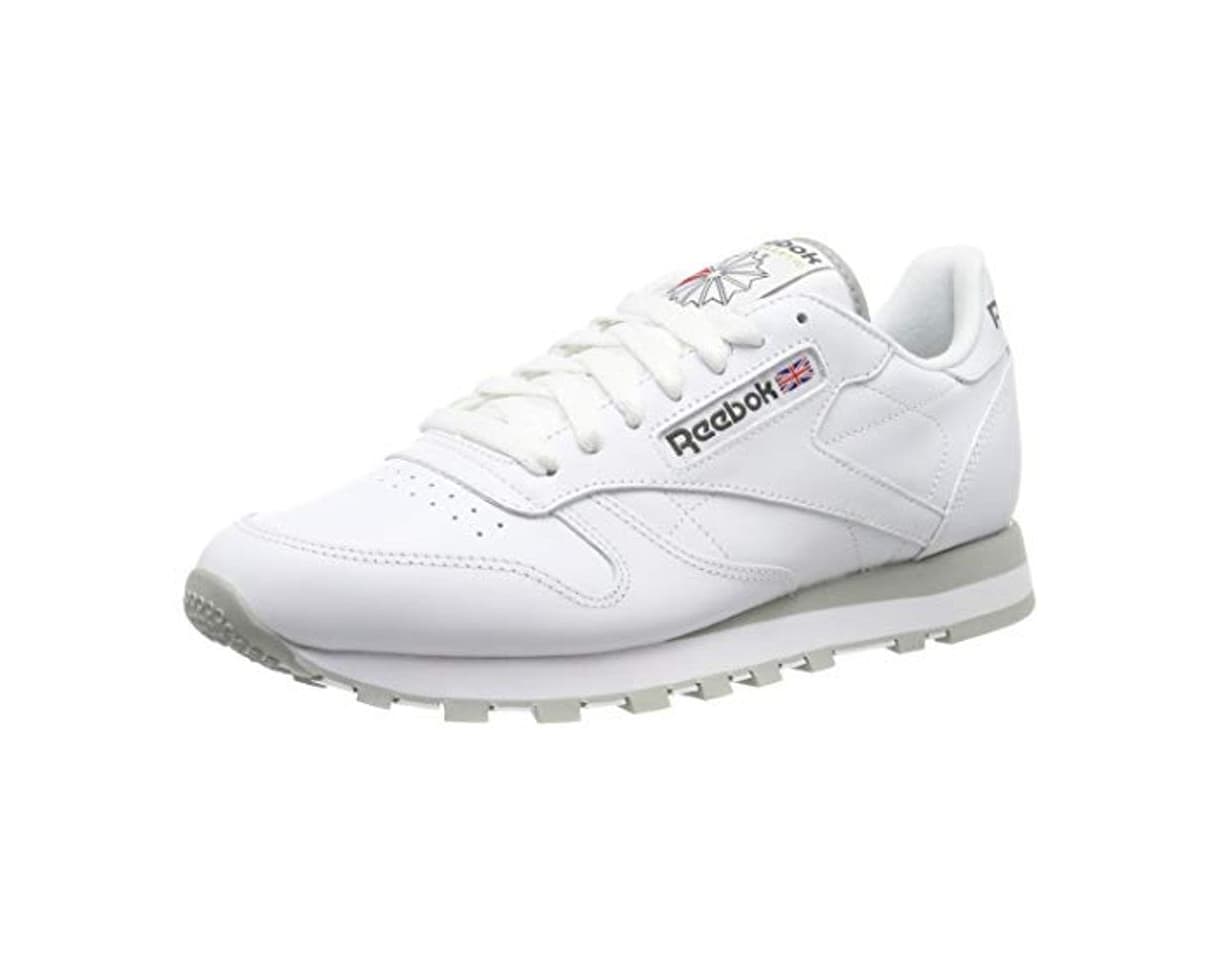 Moda Reebok Classic Leather - Zapatillas de cuero para hombre, color blanco