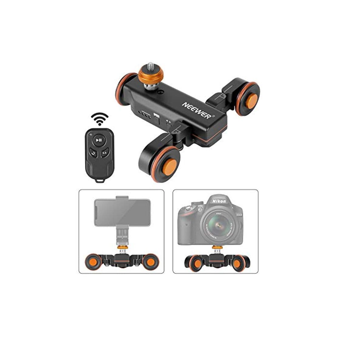 Product Neewer Cámara Inalámbrica Video Auto Dolly Carril Eléctrico Motorizado Rail Deslizante Dolly