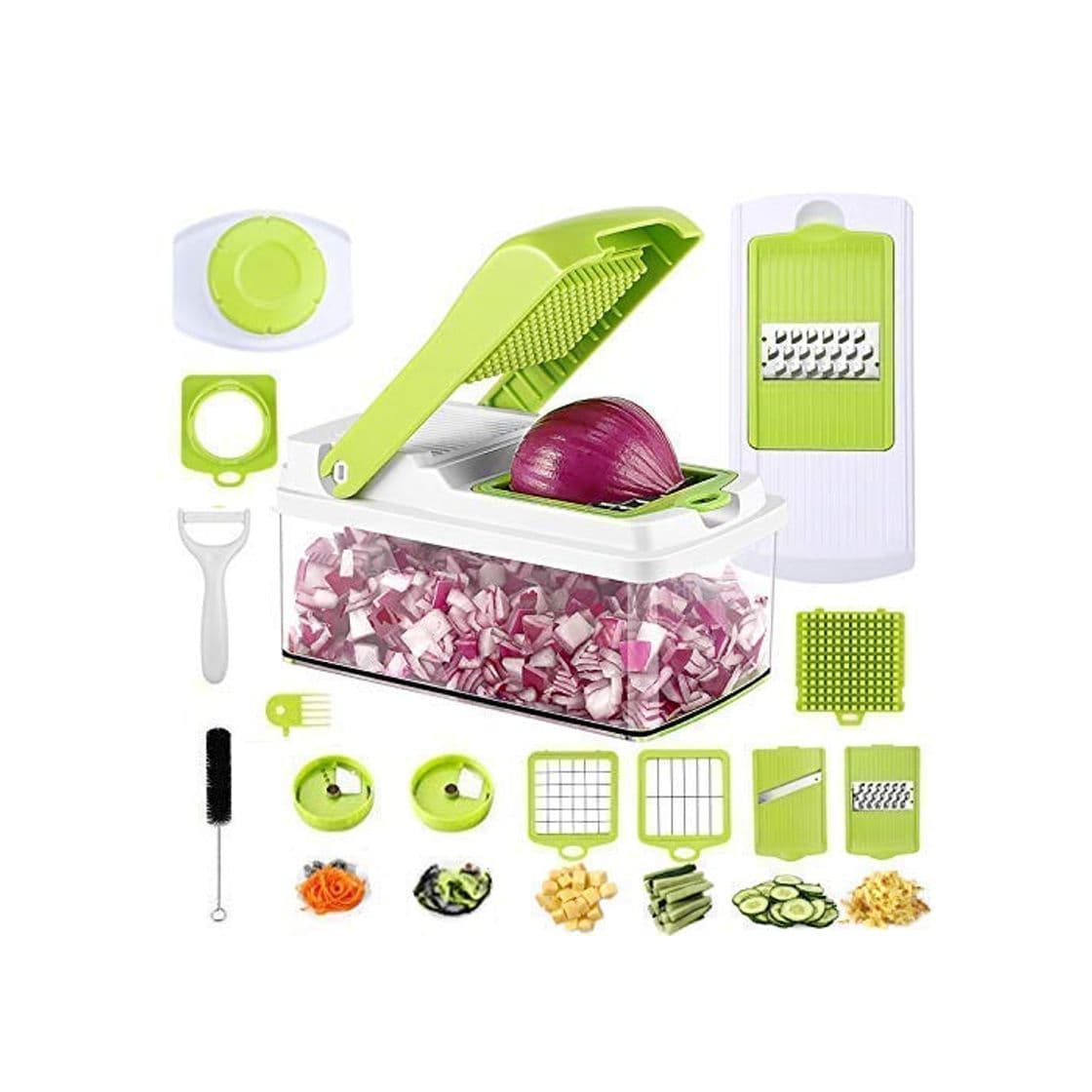 Producto Mandolina de Verduras, 7 en 1 Multiusos Mandolina Slicer de Cocina Ralladores