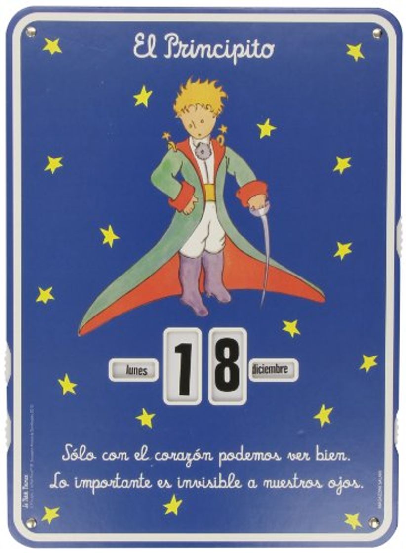 Book Calendario El Principito. Sólo Con El Corazon Podemos Ver Bien