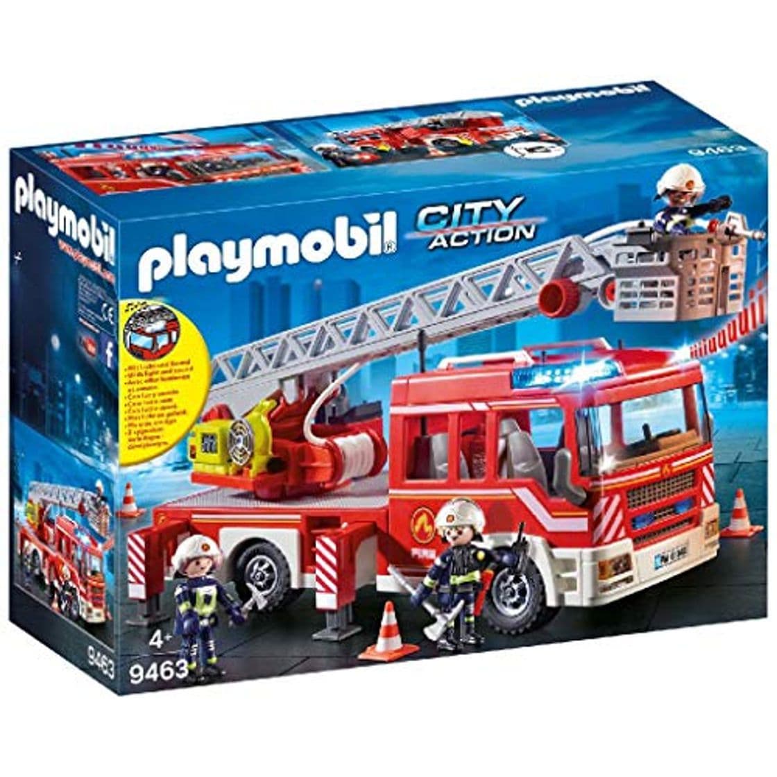 Product PLAYMOBIL City Action Camión de Bomberos con Escalera, Luces y Sonido, a