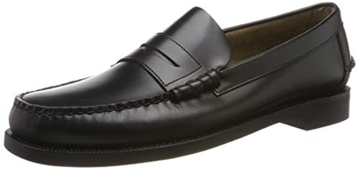 Moda Sebago Classic, Mocasines Hombre, Negro