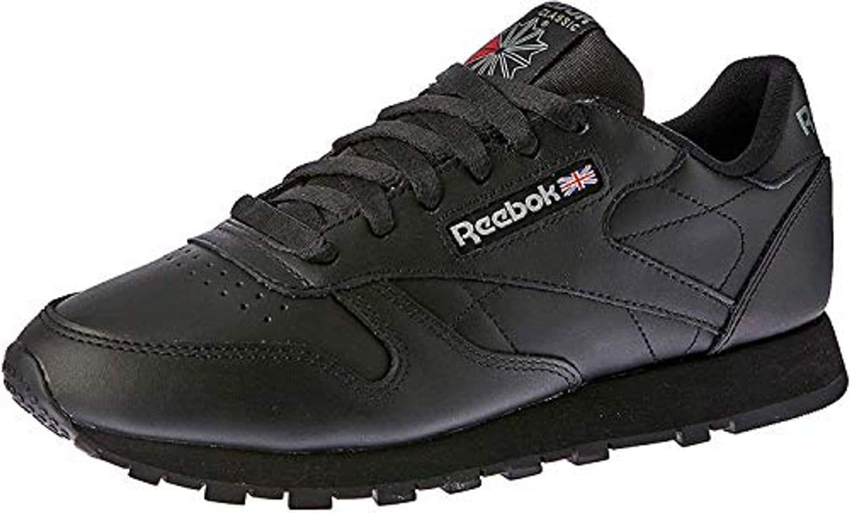 Fashion Reebok Classic Leather - Zapatillas de cuero para hombre, color negro