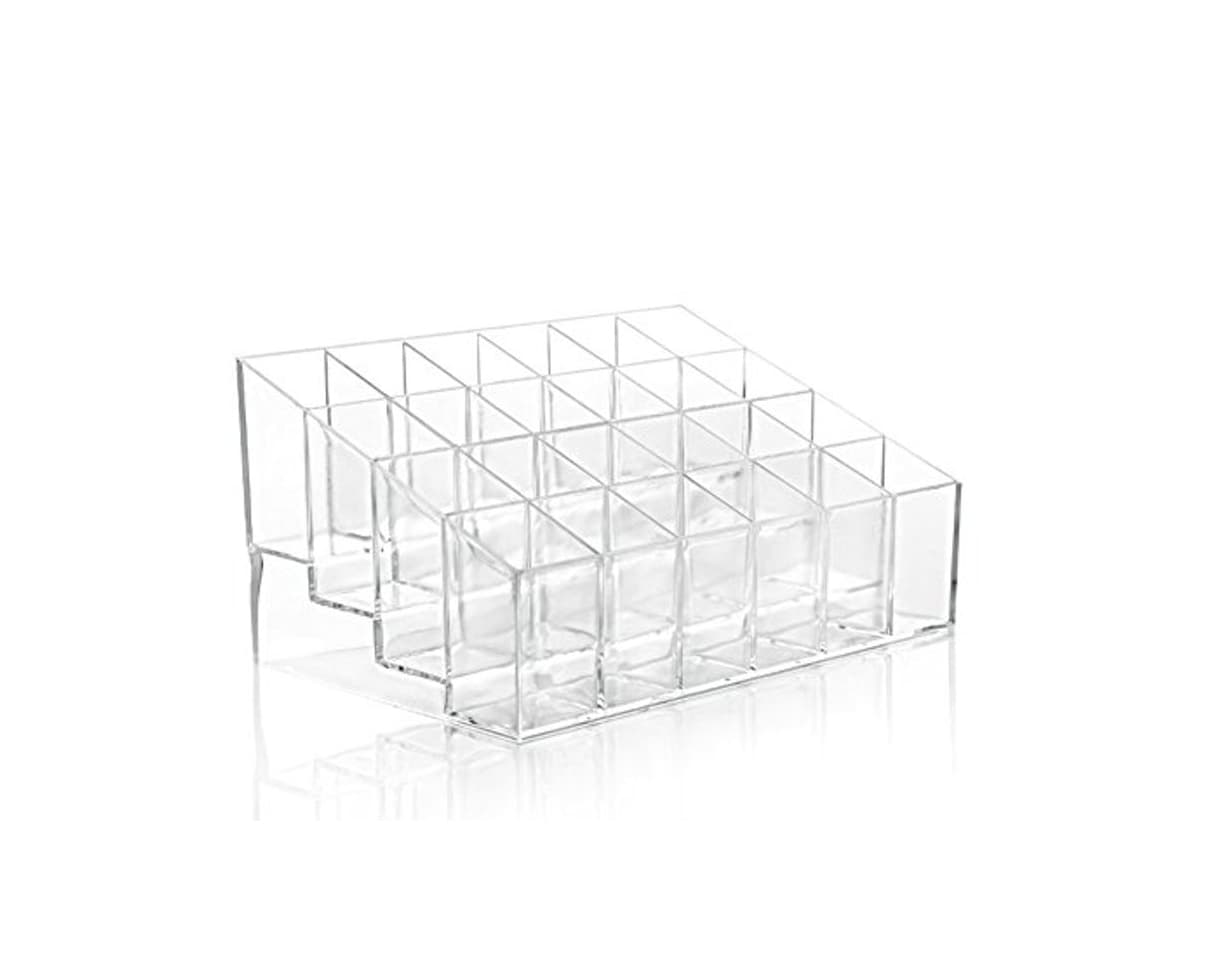 Product Leisial 24 Soporte para Pintalabios Clara Acrílico Cosméticos Organizador Caso Transparente Cosméticos