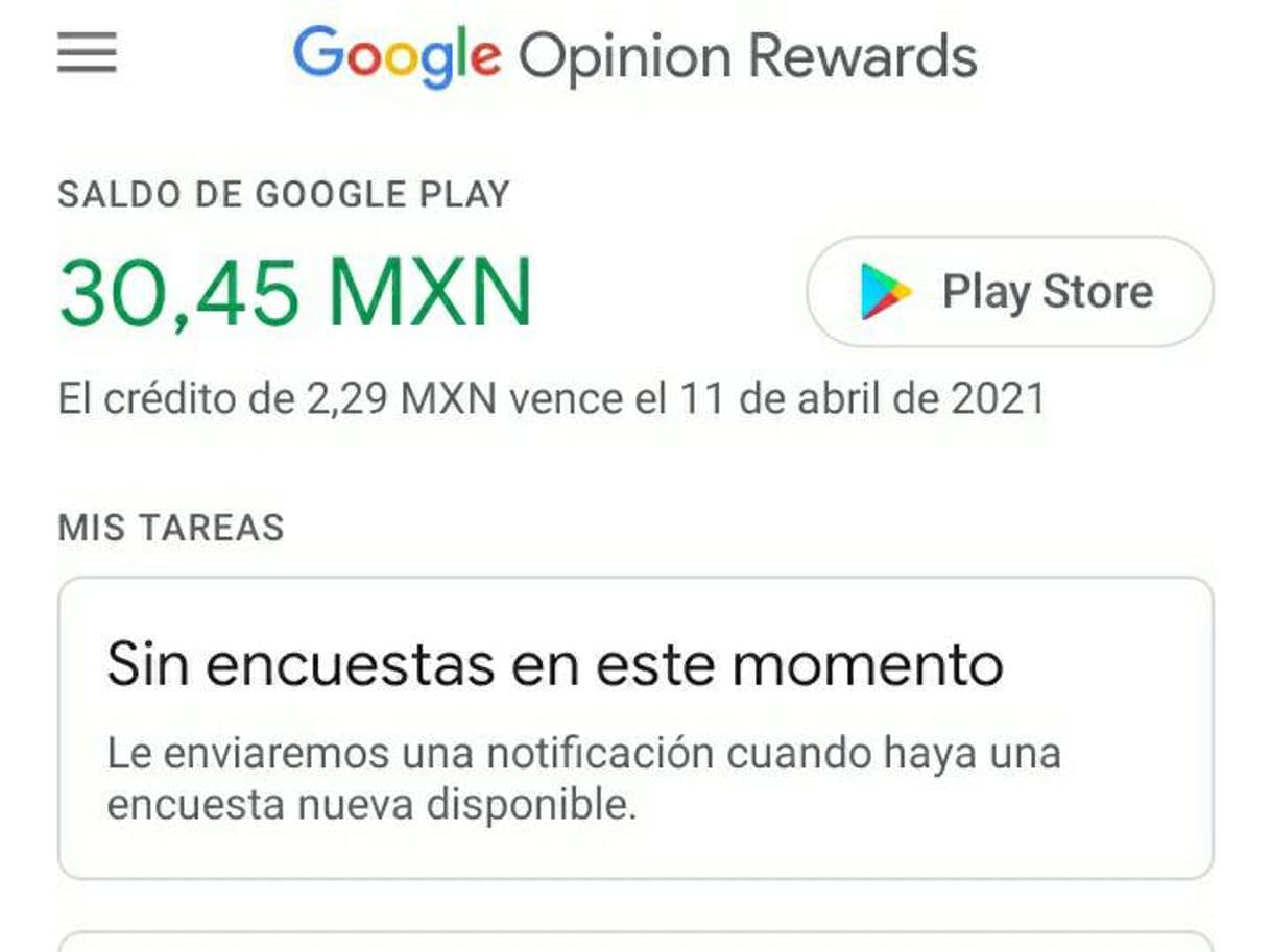 App Google Opinion Rewards