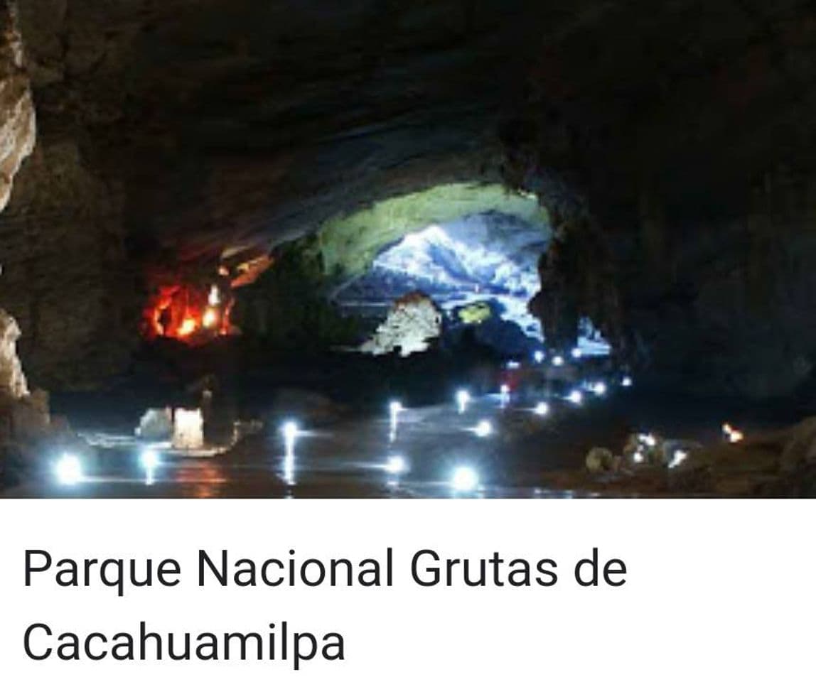 Place Las grutas de cacahuamilpa del  Estado de Guerrero, México.