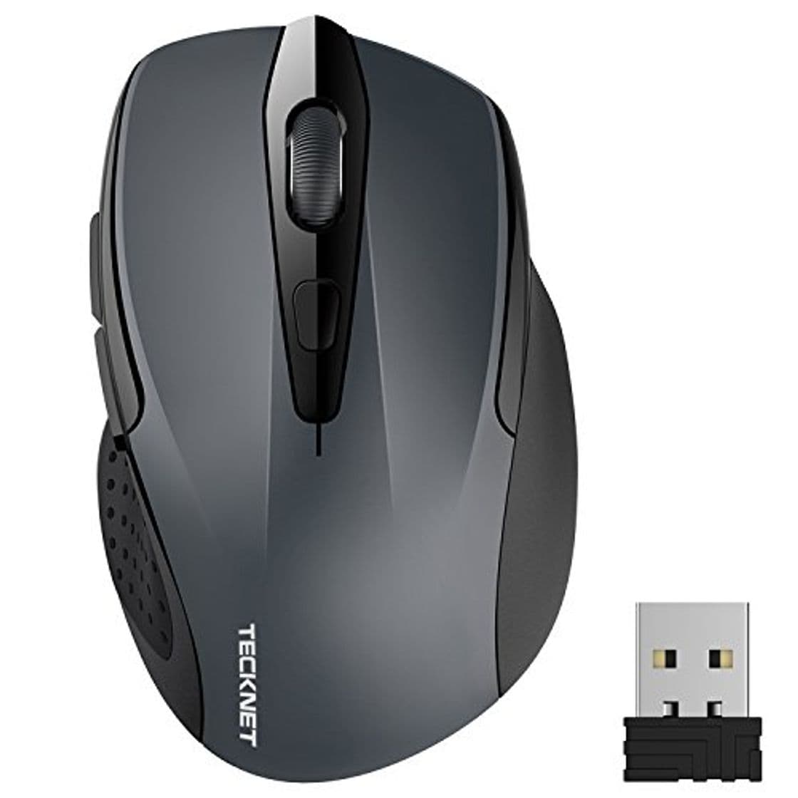 Electronic TECKNET Ratón Inalámbrico 2.4G Mouse Inalámbrico Óptico 5 Niveles 2600 dpi