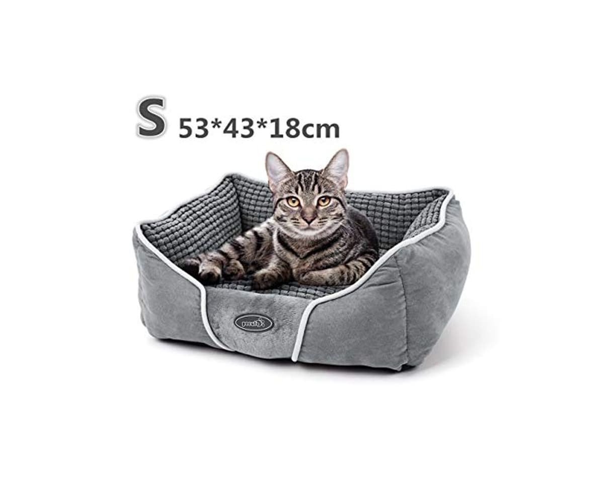 Product Pecute Cama de Perros y Gatos Básica Cama de Suave Gamuza para