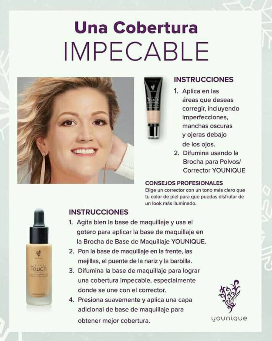 Fashion Bese de MAQUILLAJE liquida mineral,PIEL de porcelana..