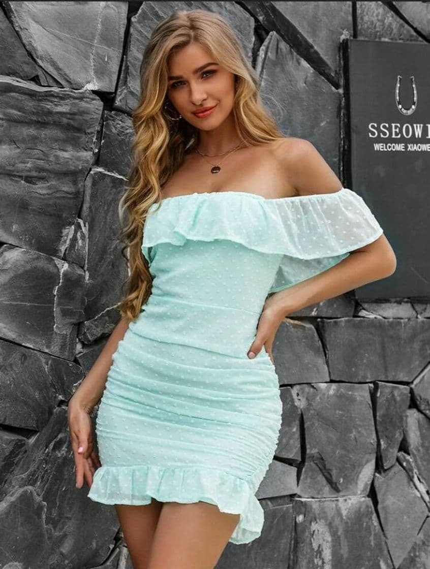 Moda Vestido de Lunares 