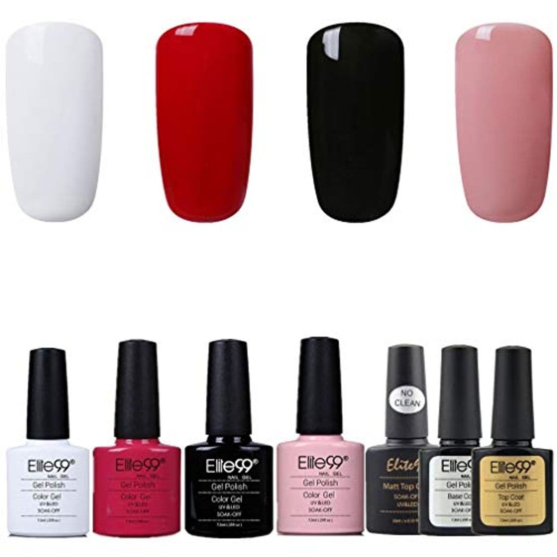 Beauty Elite99 Esmalte de Uñas Semipermanente Uñas de Gel UV LED Kit de