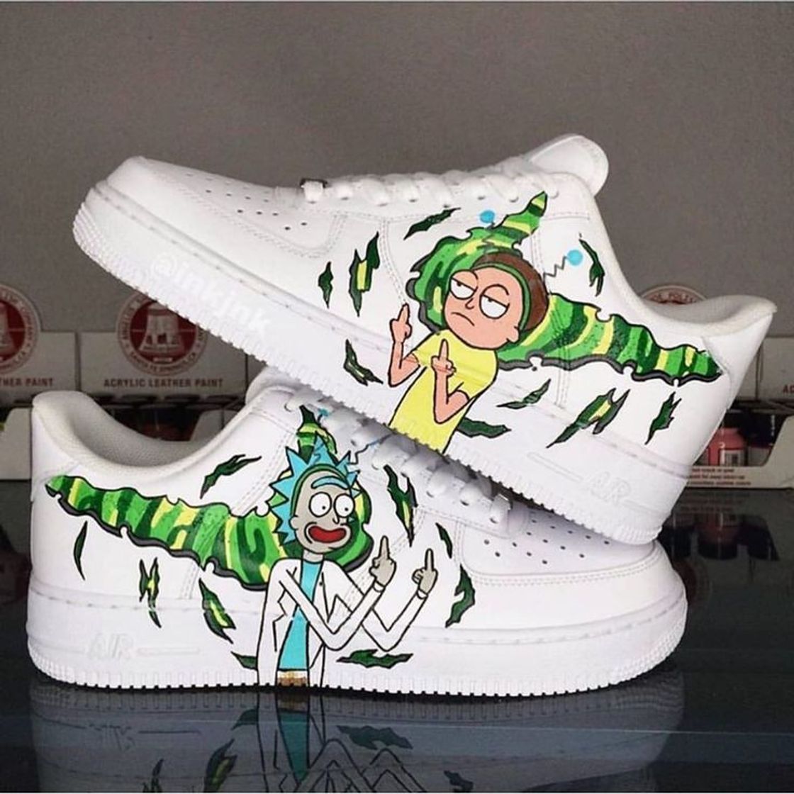 Moda Rick & Morty Air Force 1s Rate these! Cop or Drop? Follow ...