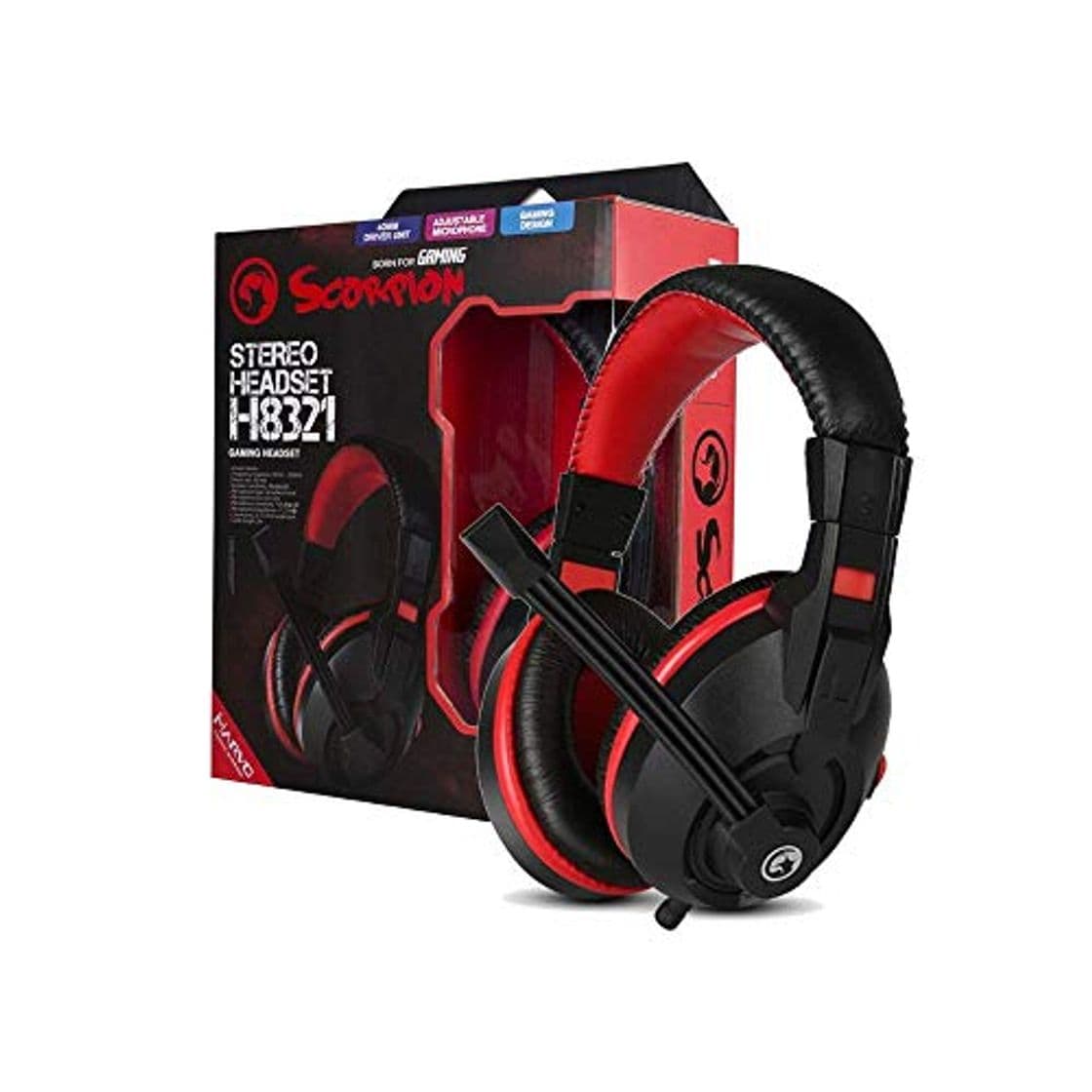 Producto Marvo Scorpion H8321P Stereo Sound Gaming Headset