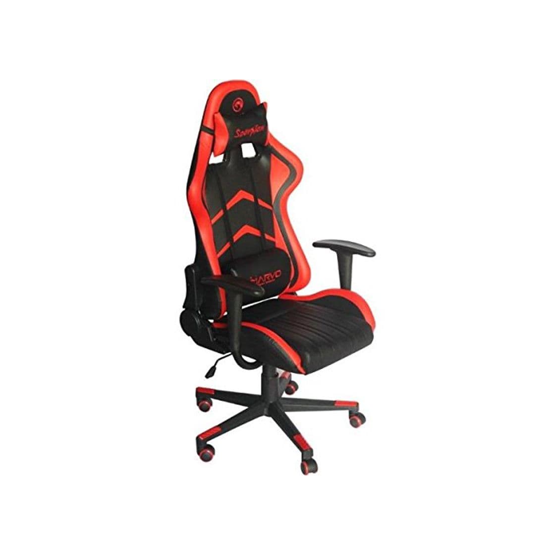 Producto Marvo - CH106R Silla Racing Ergónomica de Color Rojo para Gaming con