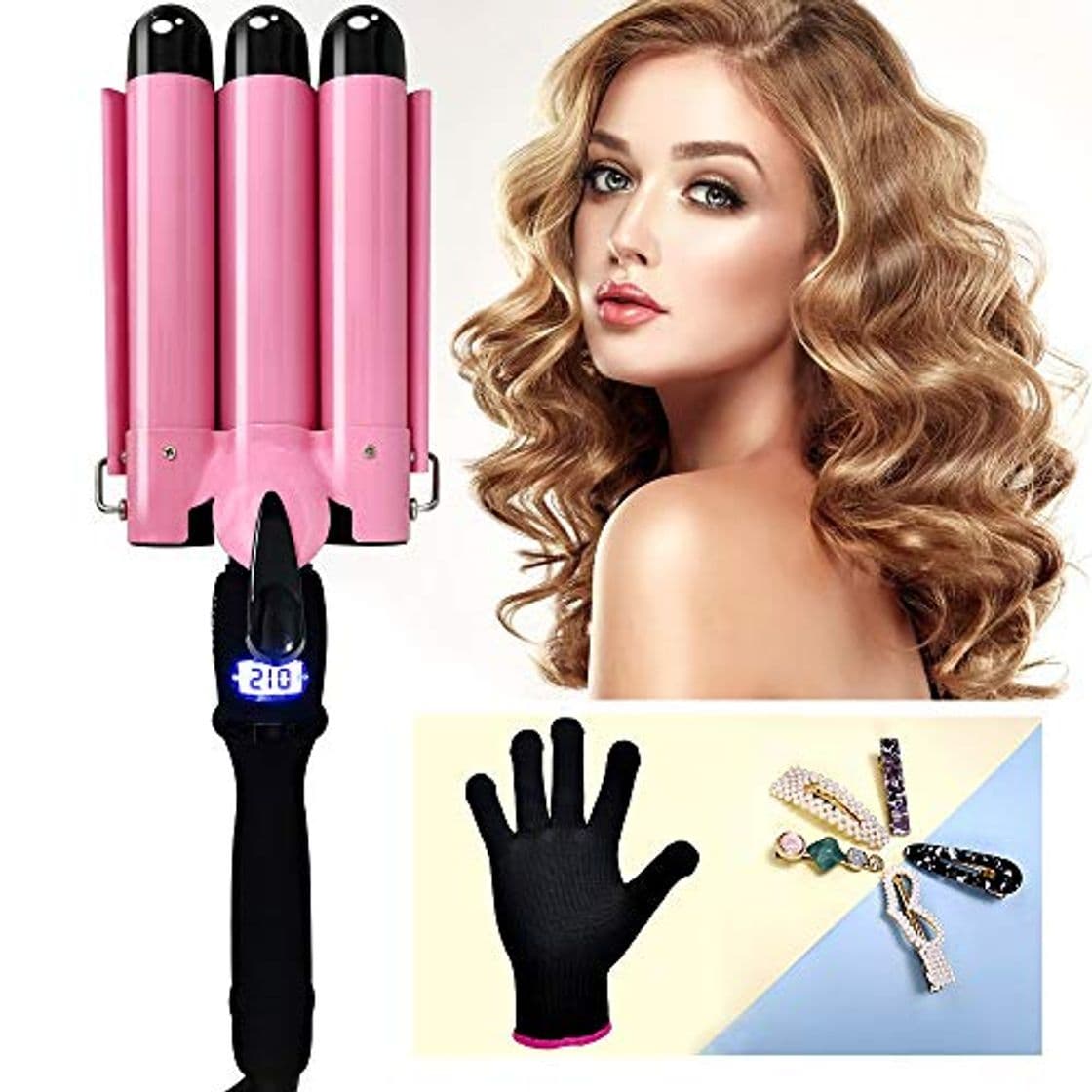 Product J TOHLO 3 Barrel Hair Waver Iron