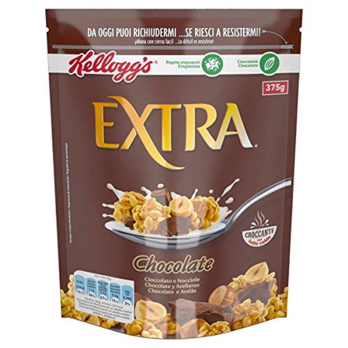 Product Kellogg's Extra Chocolate belga y Avellanas Granolas- 375 g