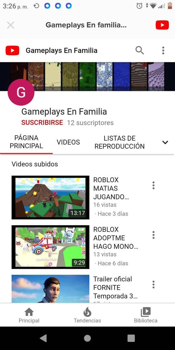 Fashion Gameplays En familia (canal de Youtube de mis hijos). Suscri