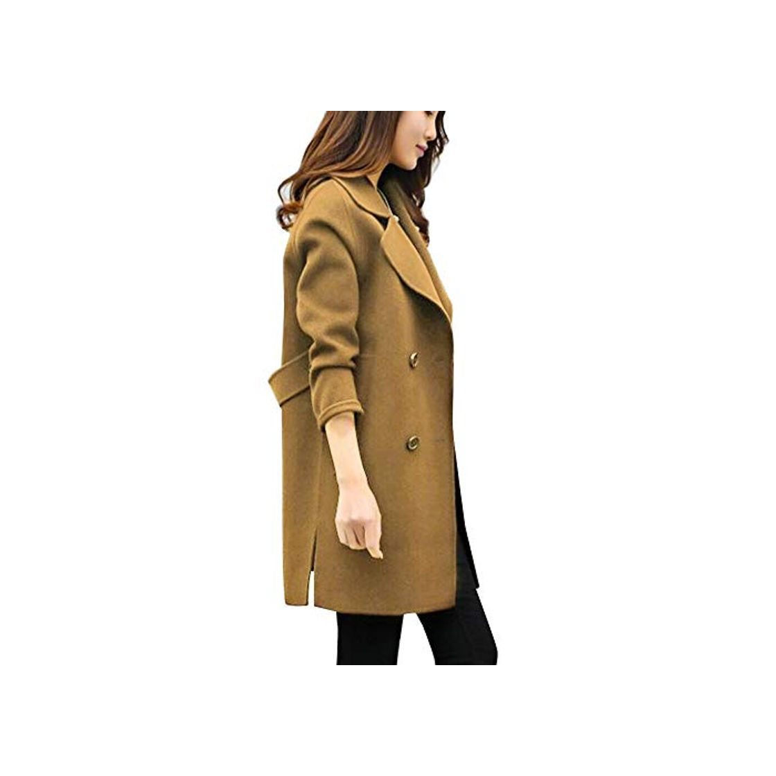 Fashion Overdose Chaqueta De Invierno para Mujer Casual Outwear Parka Cardigan Slim Coat Overcoat Invierno Abrigo