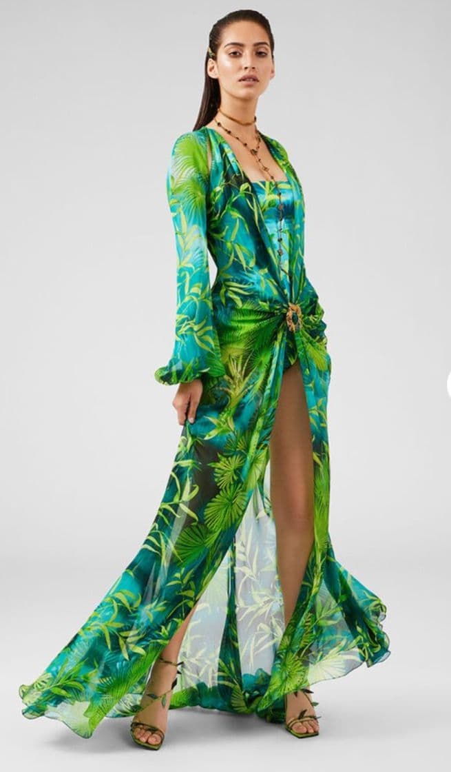 Fashion Versace Jungle Print Dress for Women | Official Website