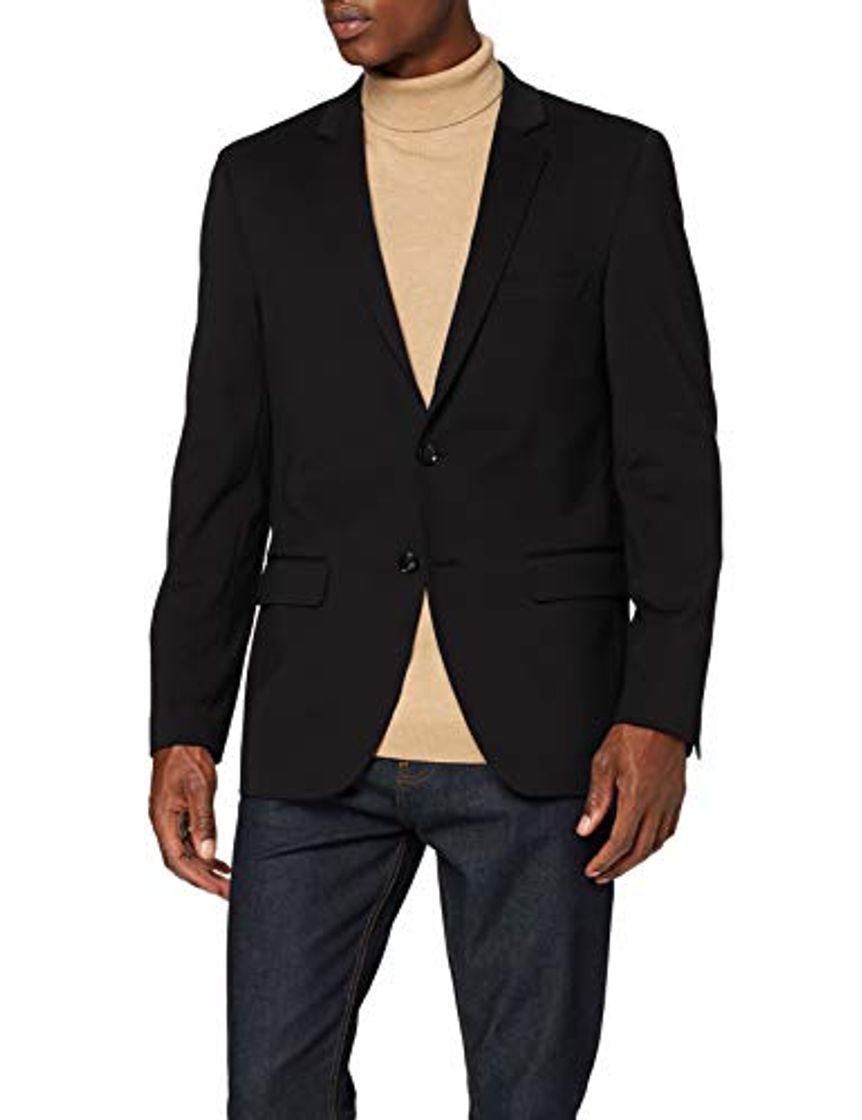 Moda Marca Amazon - find. Blazer para Hombre, Negro