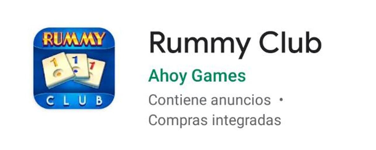 Videogames Rummy club. 