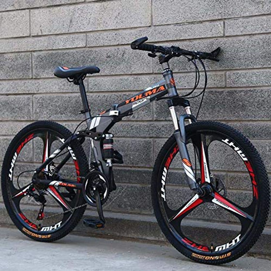 Product GASLIKE Bicicleta de montaña Plegable con Ruedas de 26 Pulgadas