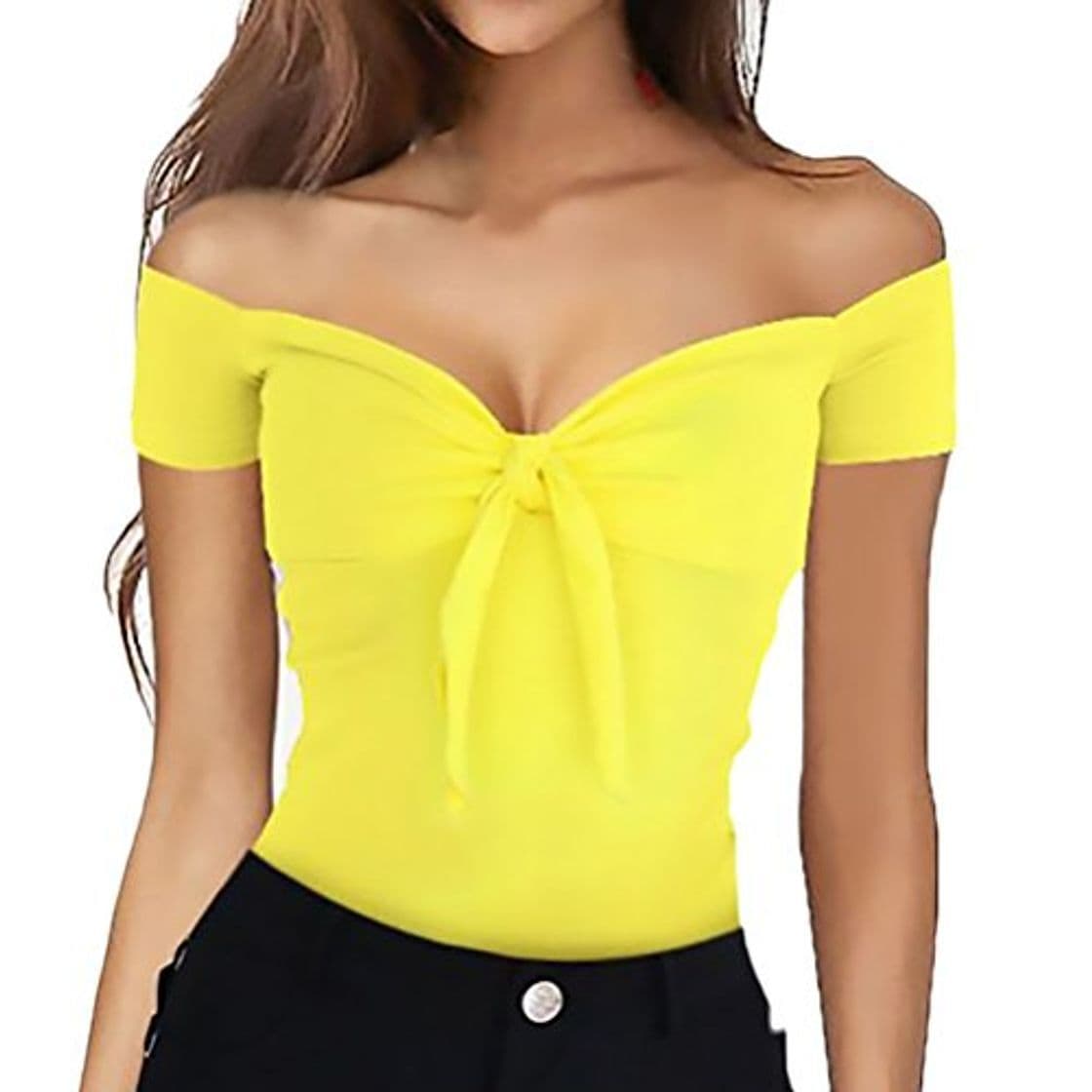 Product Lannister Fashion Blusa para Mujer METRO Amarillo