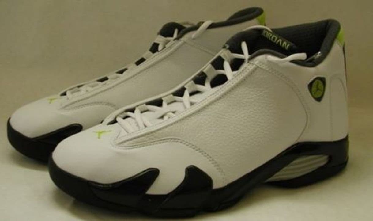 Fashion Jordan 14 Retro White Chartreuse